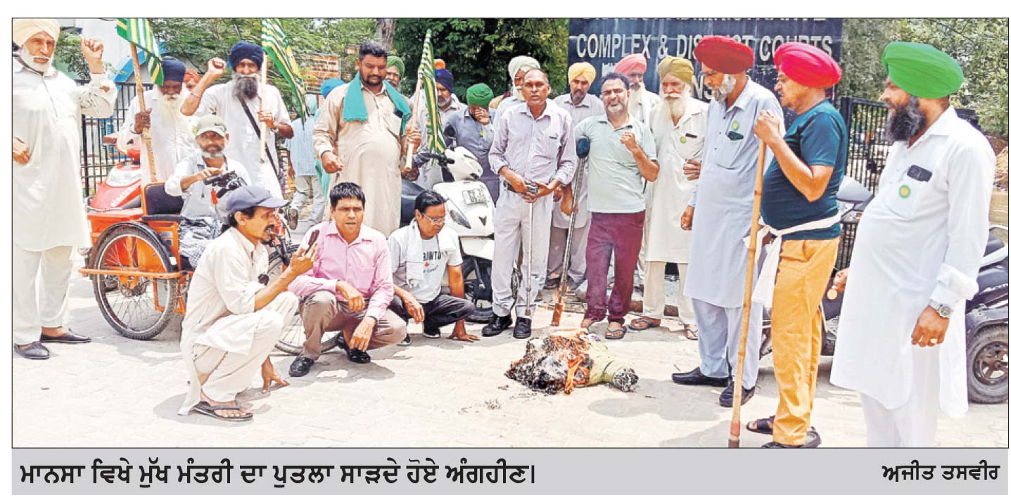 ਫਿਜ਼ੀਕਲੀ ਹੈਂਡੀਕੈਪਡ ਐਸੋਸੀਏਸ਼ਨ ਨੇ ਮੁੱਖ ਮੰਤਰੀ ਦਾ ਪੁਤਲਾ ਫੂਕਿਆ