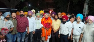 ਨਵੇਂ ਹਲਕਾ ਇੰਚਾਰਜ ਗੋਲਡੀ ਦਾ ਖਰੜ 'ਚ ਪਹੁੰਚਣ 'ਤੇ ਸਵਾਗਤ ਕੀਤਾ ਗਿਆ