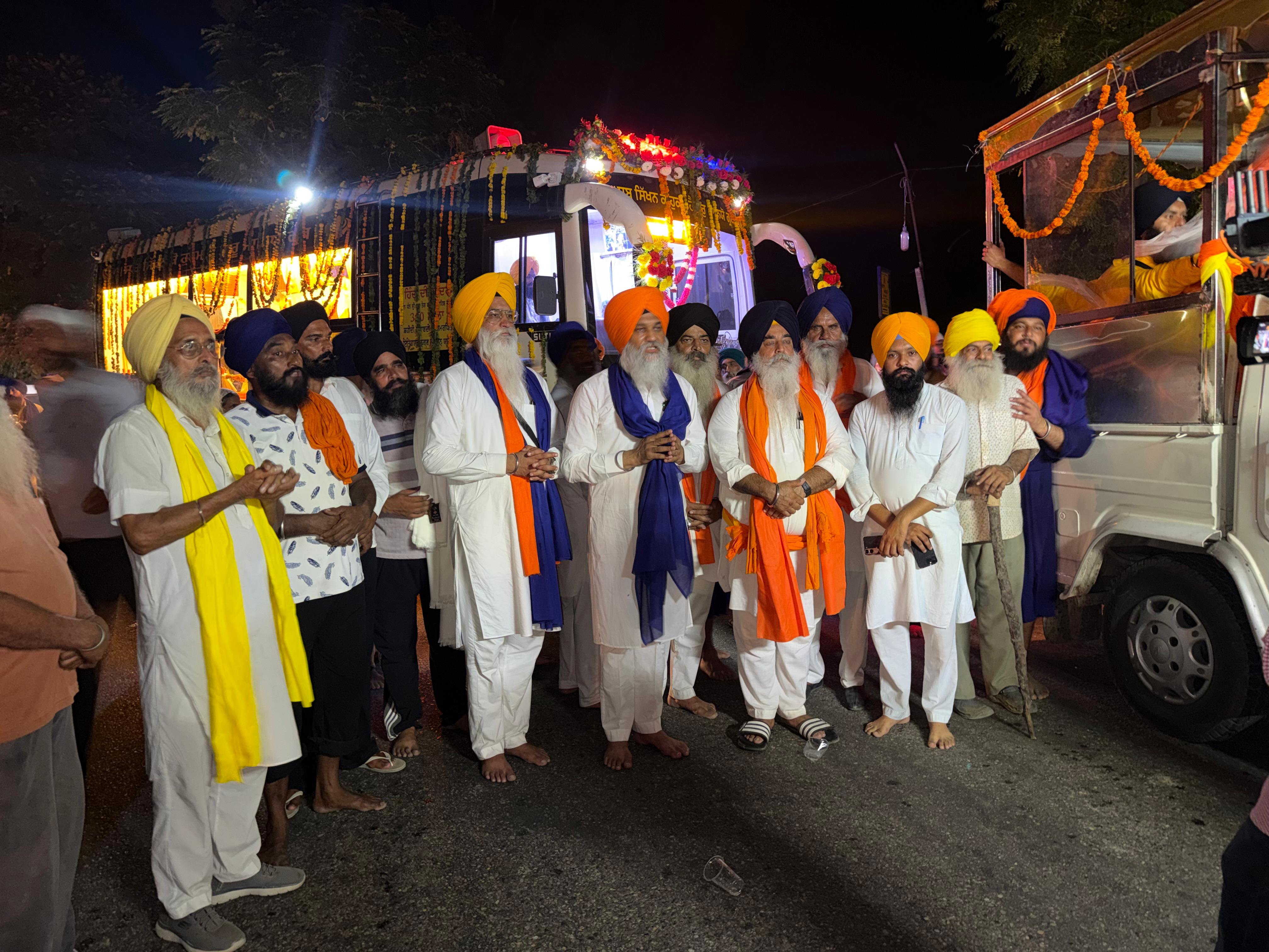ਮੀਰੀ ਪੀਰੀ ਖਾਲਸਾ ਮਾਰਚ ਦਾ ਹਲਕਾ ਬਾਬਾ ਬਕਾਲਾ ਸਾਹਿਬ ਵਿਚ ਪ੍ਰਵੇਸ਼ ਕਰਨ 'ਤੇ 
ਪਿੰਡ ਕਰਤਾਰਪੁਰ ਅਤੇ ਕਸਬਾ ਬੁਤਾਲਾ ਵਿਖੇ ਜਥੇਦਾਰ ਜਲਾਲ ਉਸਮਾ ਵਲੋਂ ਨਿੱਘਾ ਸਵਾਗਤ