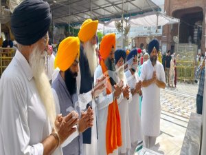 ਪਟਿਆਲਾ ਜ਼ਿਲ੍ਹੇ ਨਾਲ ਸੰਬੰਧਿਤ ਸ਼੍ਰੋਮਣੀ ਅਕਾਲੀ ਦਲ ਪੁਨਰ ਸੁਰਜੀਤ ਦੇ ਤੀਜੇ ਜਥੇ ਵਲੋਂ  ਸ੍ਰੀ ਅਕਾਲ ਤਖ਼ਤ ਸਾਹਿਬ ਸਨਮੁੱਖ ਅਰਦਾਸ