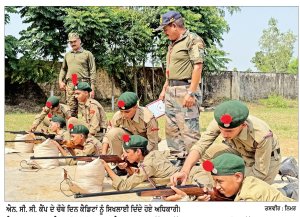 ਐਨ. ਸੀ. ਸੀ. ਕੈਂਪ ਦੇ ਚੌਥੇ ਦਿਨ ਕੈਡਿਟਾਂ ਨੂੰ ਵੱਖ- ਵੱਖ ਤਕਨੀਕਾਂ ਬਾਰੇ ਦਿੱਤੀ ਜਾਣਕਾਰੀ