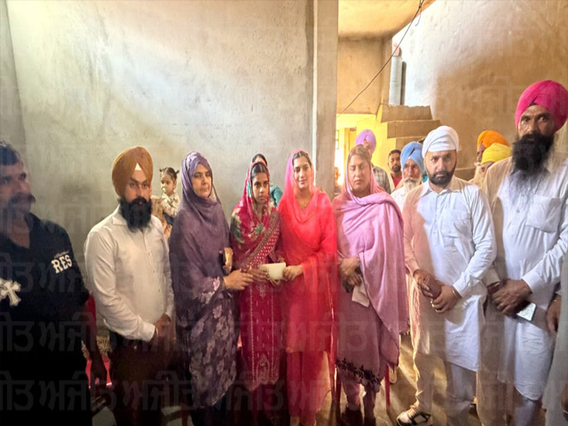 ਜੱਗੂ ਭਗਵਾਨਪੁਰੀਏ ਦੀ ਪਤਨੀ ਨੇ ਵੀ ਹਲਕਾ ਡੇਰਾ ਬਾਬਾ ਨਾਨਕ 'ਚ ਚੁੱਕਿਆ ਸਮਾਜ ਸੇਵਾ ਦਾ ਬੀੜਾ