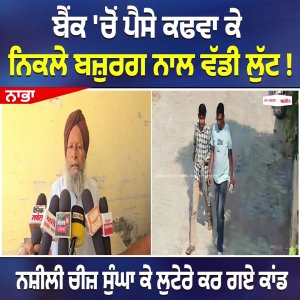 ਬੈਂਕ 'ਚੋਂ ਪੈਸੇ ਕਢਵਾ ਕੇ ਨਿਕਲੇ ਬਜ਼ੁਰਗ ਨਾਲ ਵੱਡੀ ਲੁੱਟ !