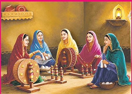 ਪੰਜਾਬੀ ਸੱਭਿਆਚਾਰ ਵਿਚ ਕਿਰਤ ਅਤੇ ਕਲਾ ਦਾ ਪ੍ਰਤੀਕ ਚਰਖਾ”